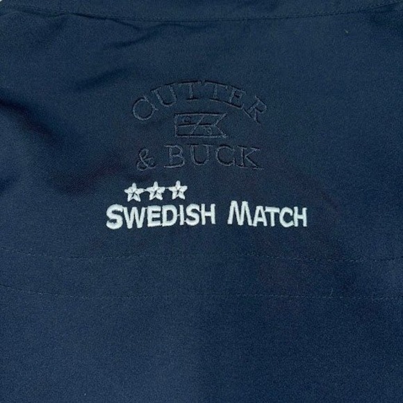 Cutter & Buck WindTec Pullover Mens M Navy Golf Windbreaker Swedish Match - Picture 8 of 10